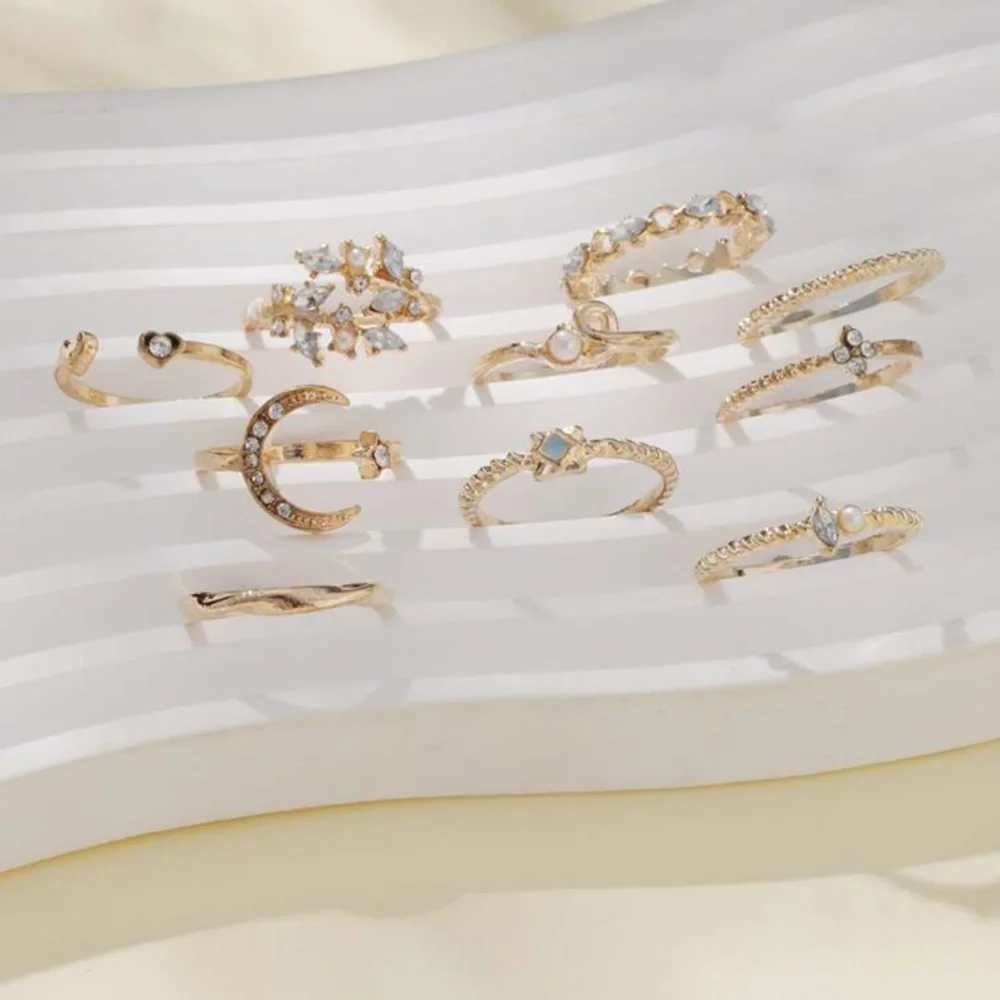 🔥Moon and Star Rings Set - Picture 2 of 4